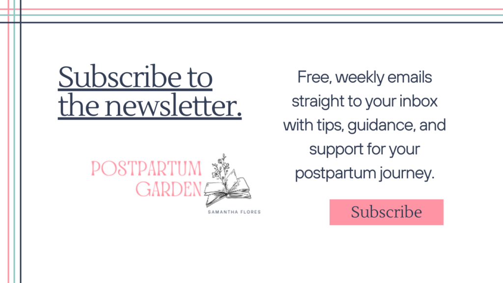 Subscribe to the top postpartum newsletter